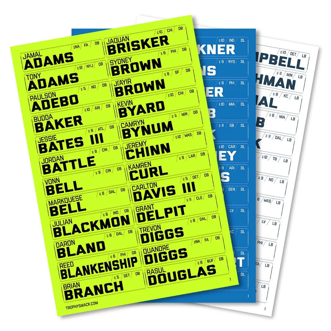 2024 IDP Draft Board Sticker Pack