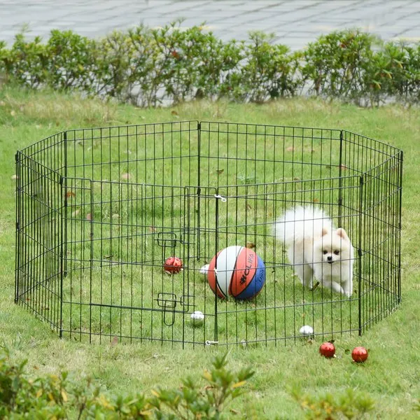 24-Inch 8 Panel Multifunction Cage For Small Animal Pets