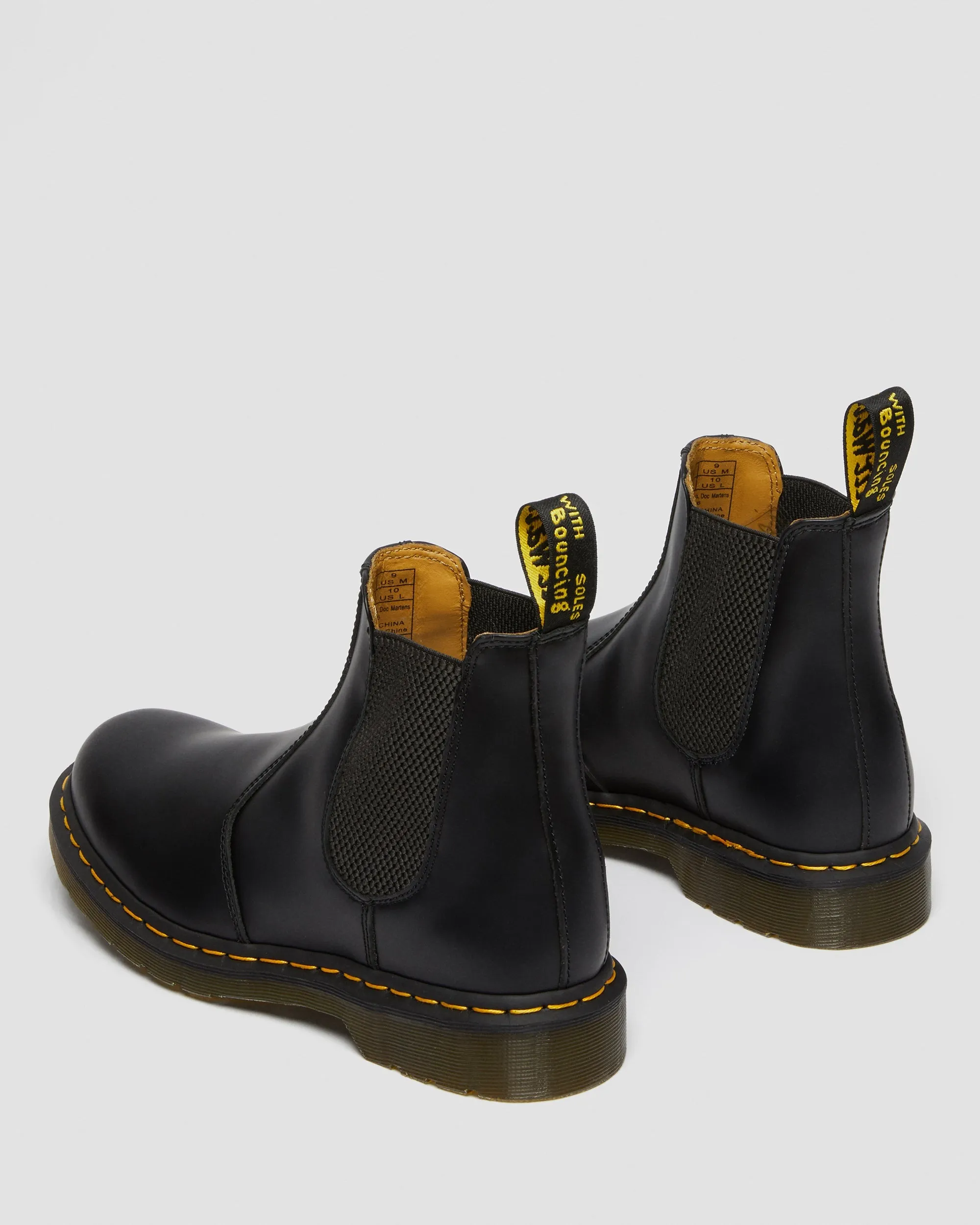 2976 Yellow Stitch Smooth Leather Boots