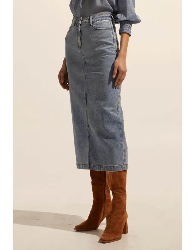 Accord Skirt Washed Denim