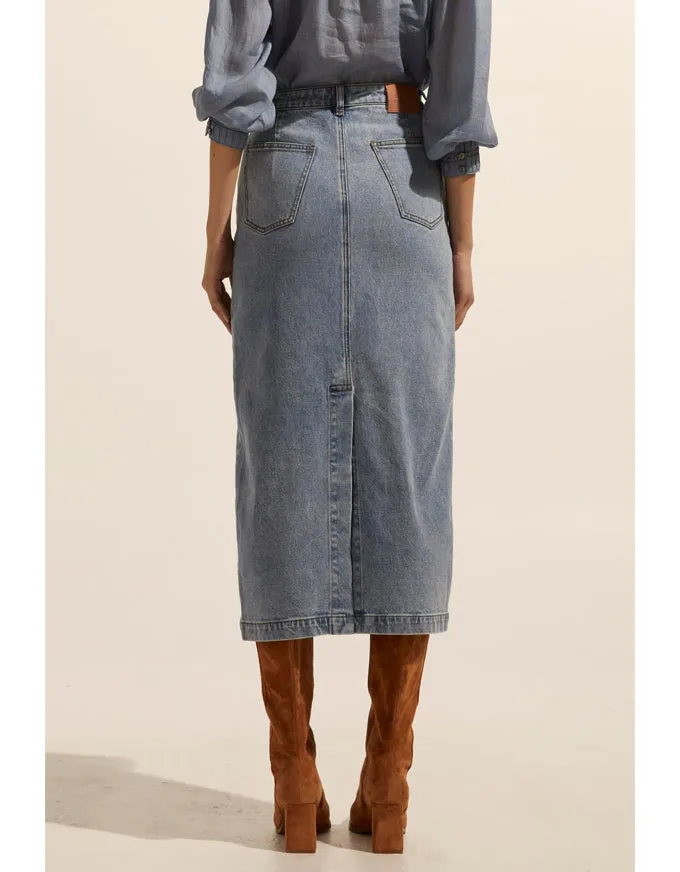 Accord Skirt Washed Denim