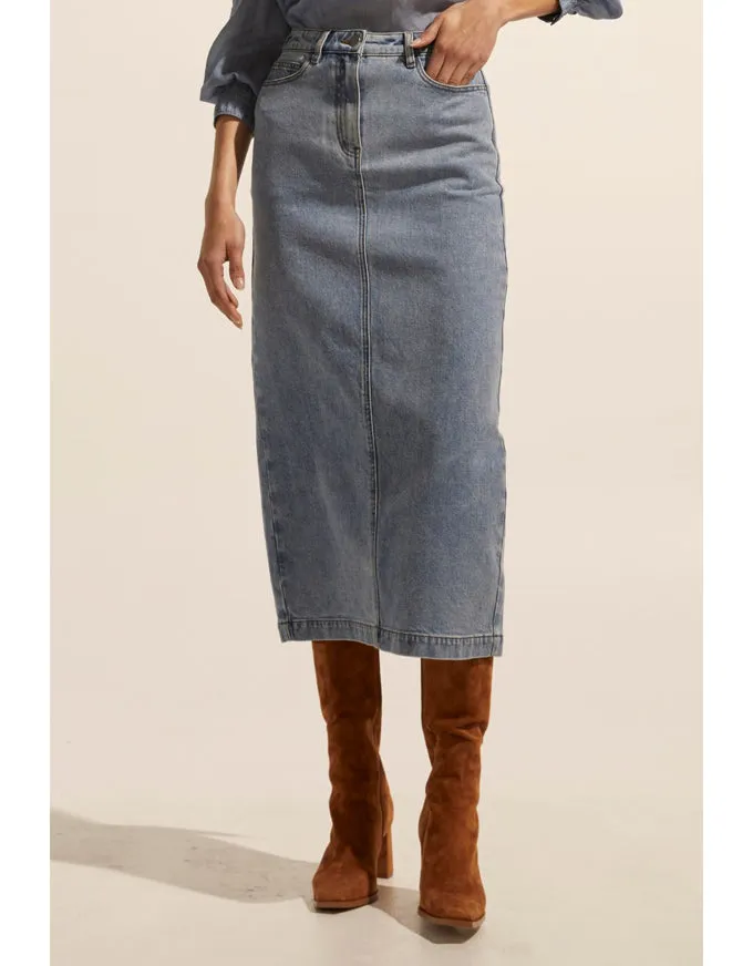 Accord Skirt Washed Denim