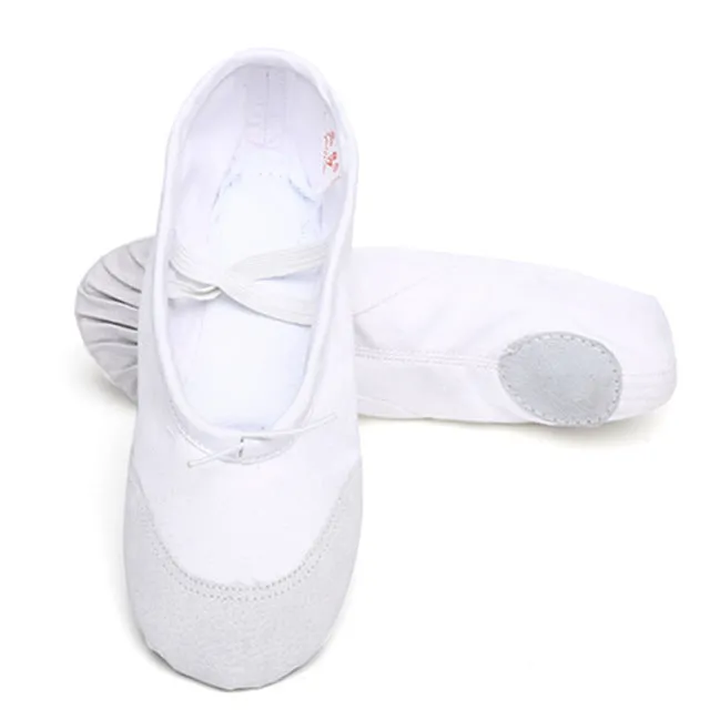 According The CM To Buy,Canvas Flat Slippers White Pink White Black Ballet Shoes For Girls Children Woman Yoga Gym Free Shipping