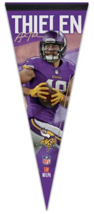 Adam Thielen "Signature Series" Minnesota Vikings Premium Felt Collector's Pennant - Wincraft