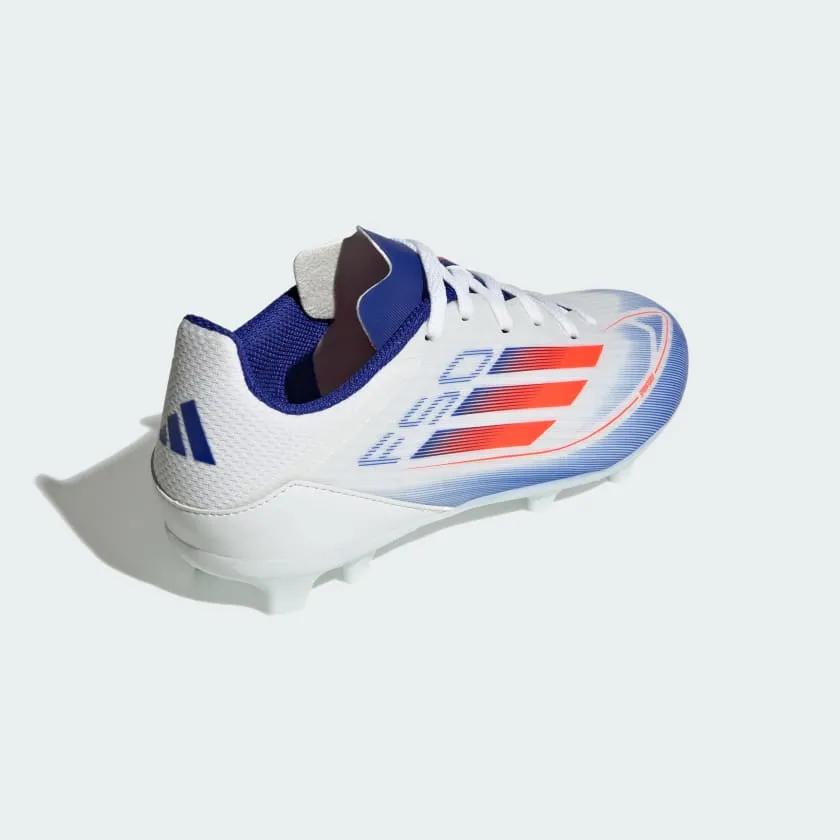 adidas F50 League Boots  FG/MG- White/Red/Blue- JUNIOR