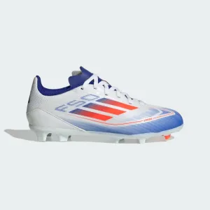 adidas F50 League Boots  FG/MG- White/Red/Blue- JUNIOR