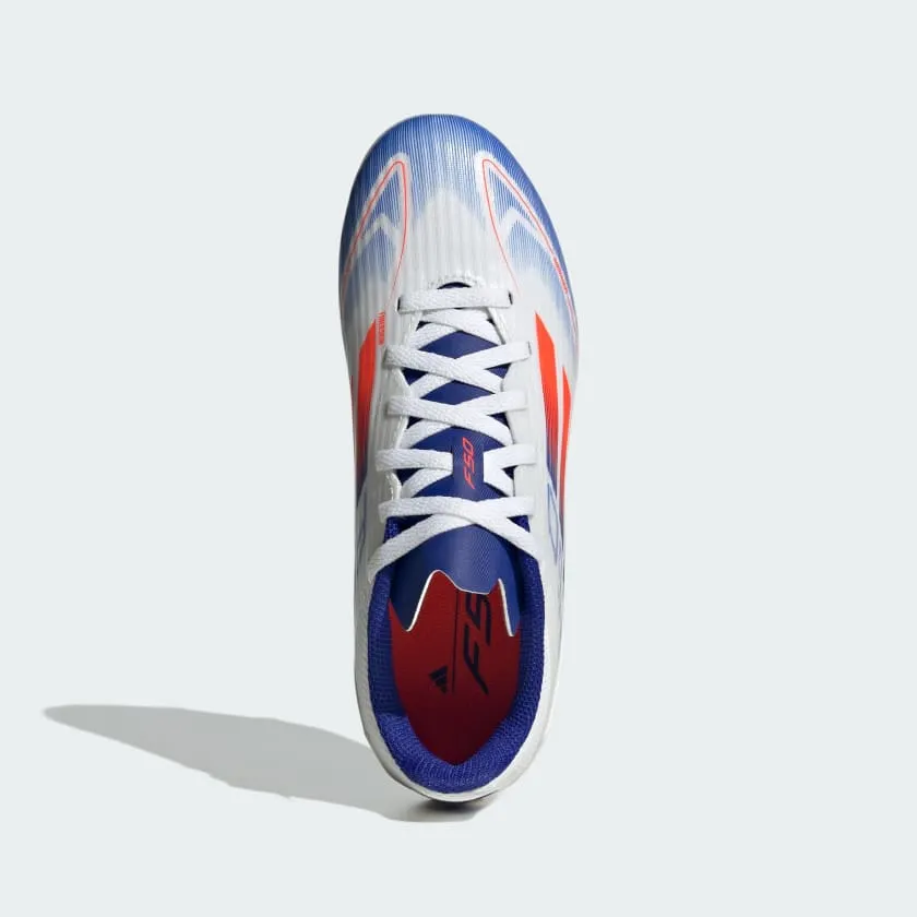 adidas F50 League Boots  FG/MG- White/Red/Blue- JUNIOR