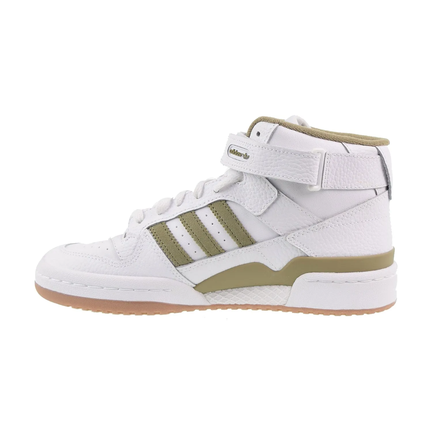 Adidas Forum Mid Big Kids' Shoes White-Orbit Green