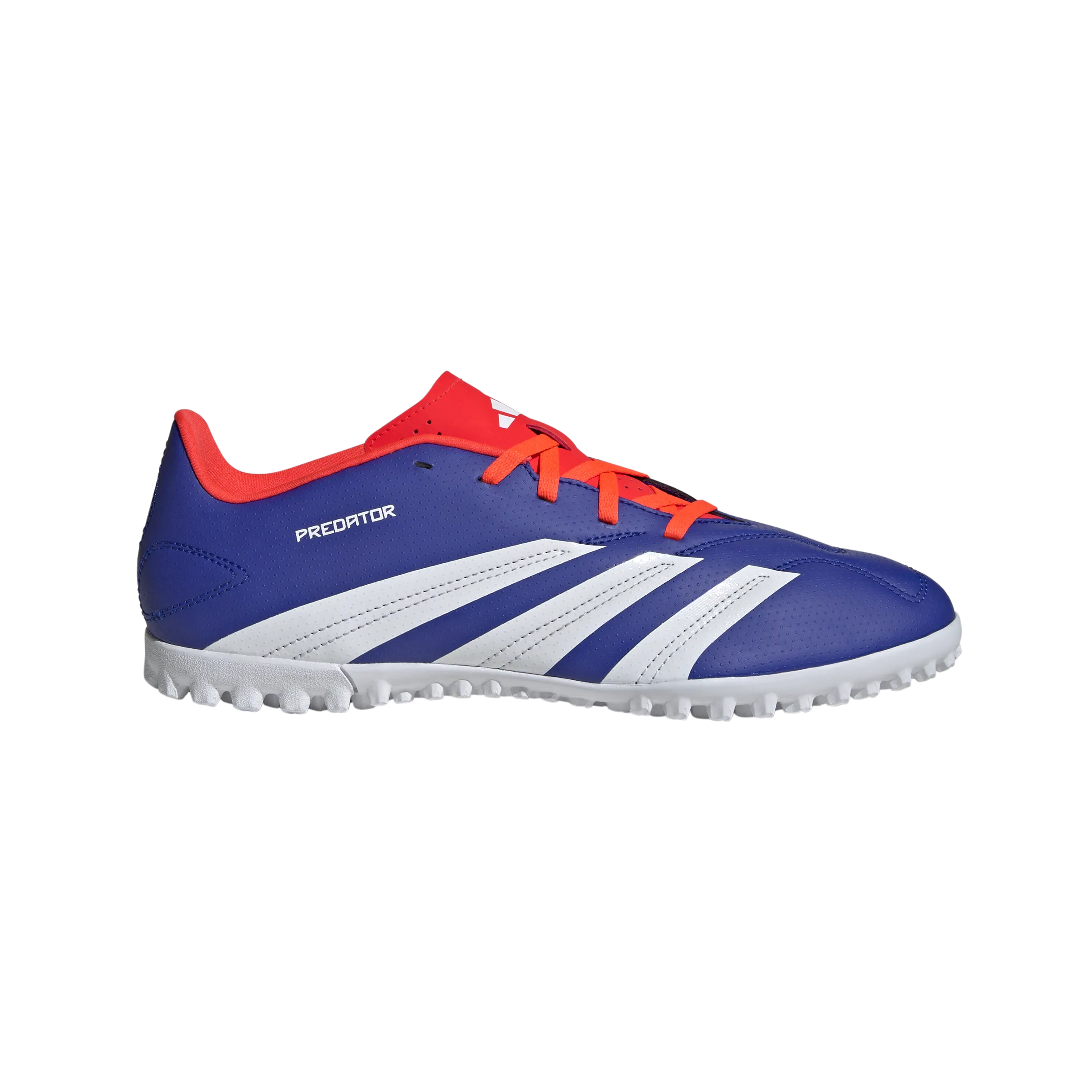 adidas Predator Club Artificial Turf Soccer Shoes | Lucid Blue-Cloud White-Solar Red | Men's