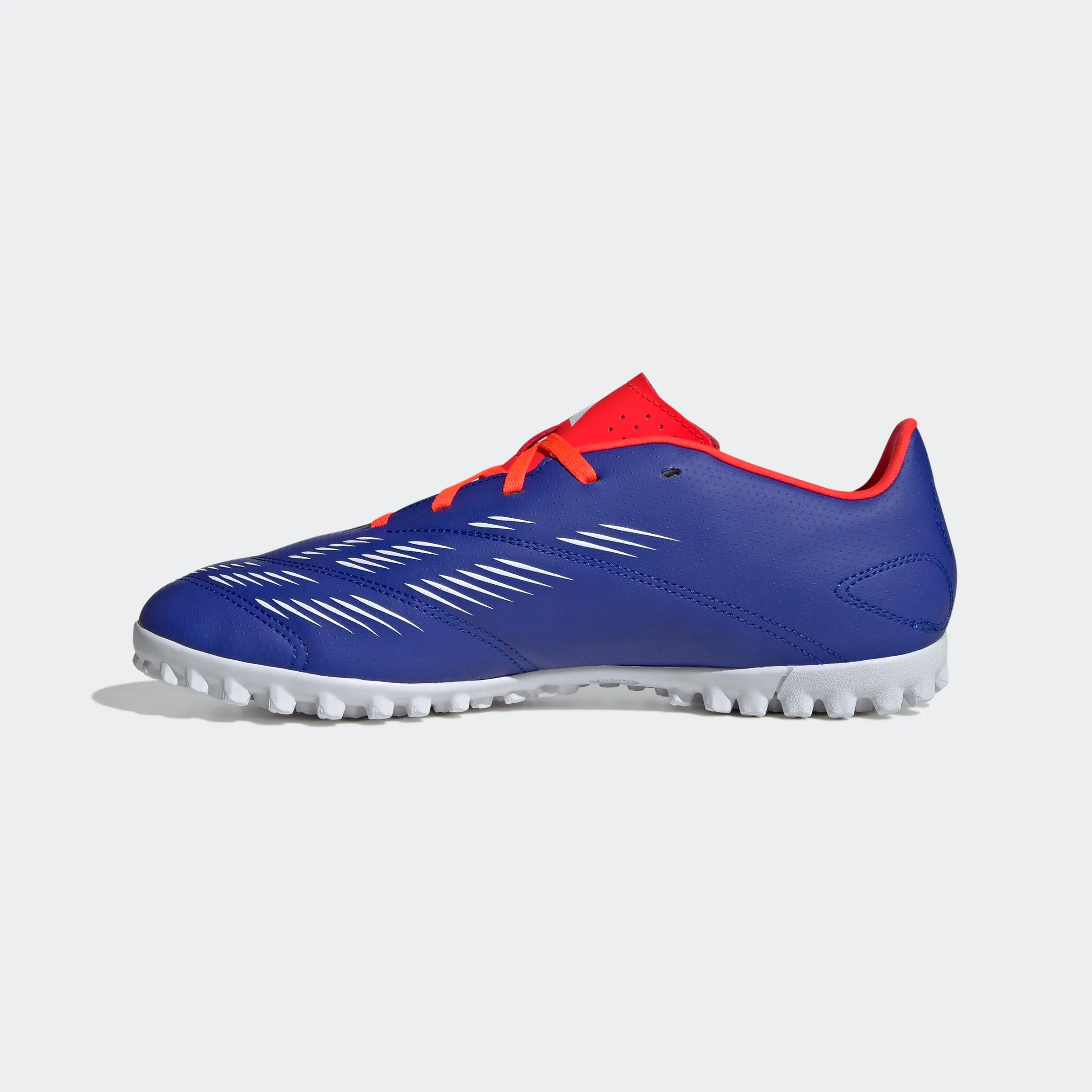 adidas Predator Club Artificial Turf Soccer Shoes | Lucid Blue-Cloud White-Solar Red | Men's