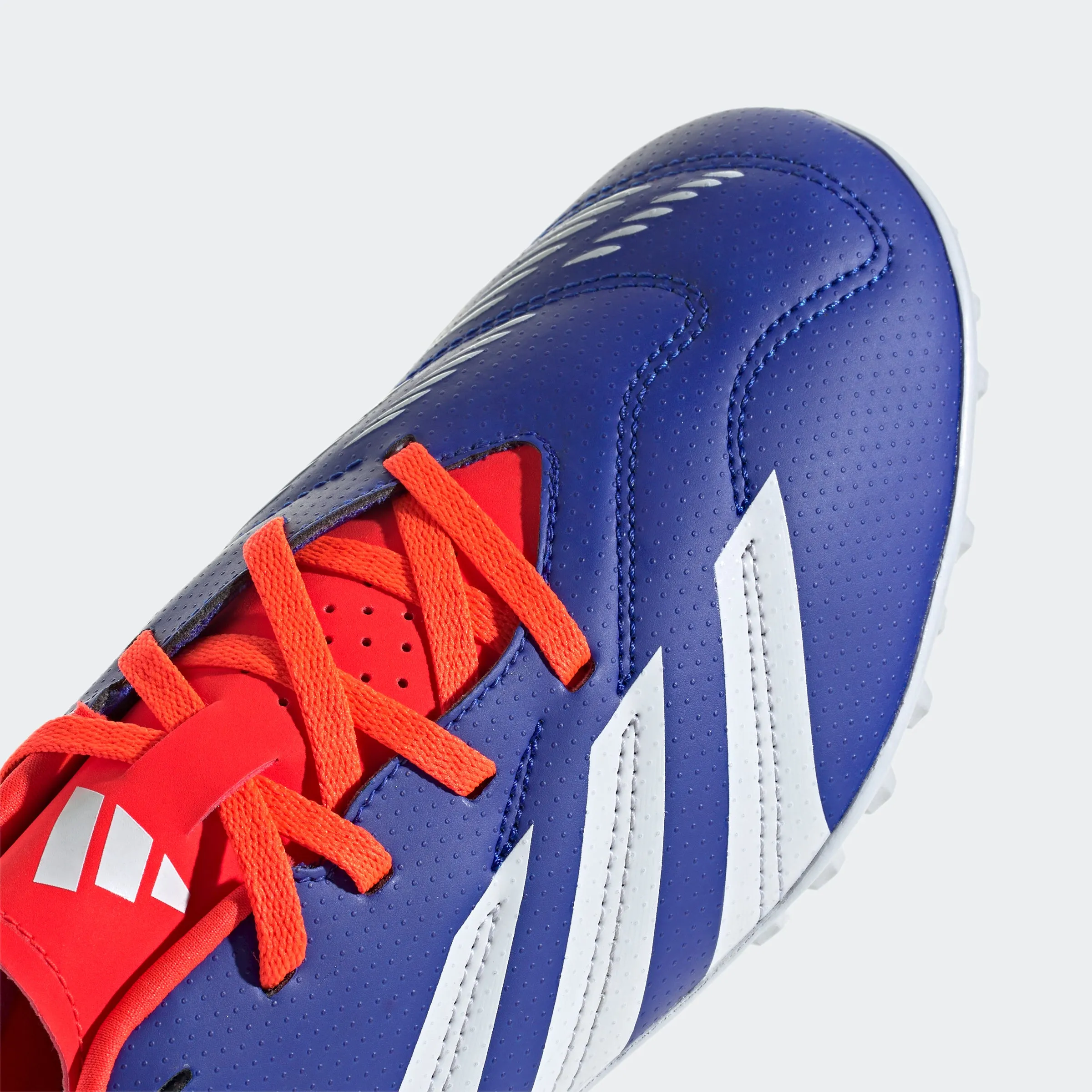 adidas Predator Club Artificial Turf Soccer Shoes | Lucid Blue-Cloud White-Solar Red | Men's