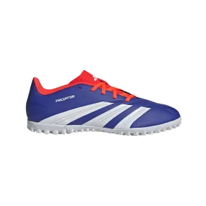 adidas Predator Club Artificial Turf Soccer Shoes | Lucid Blue-Cloud White-Solar Red | Men's