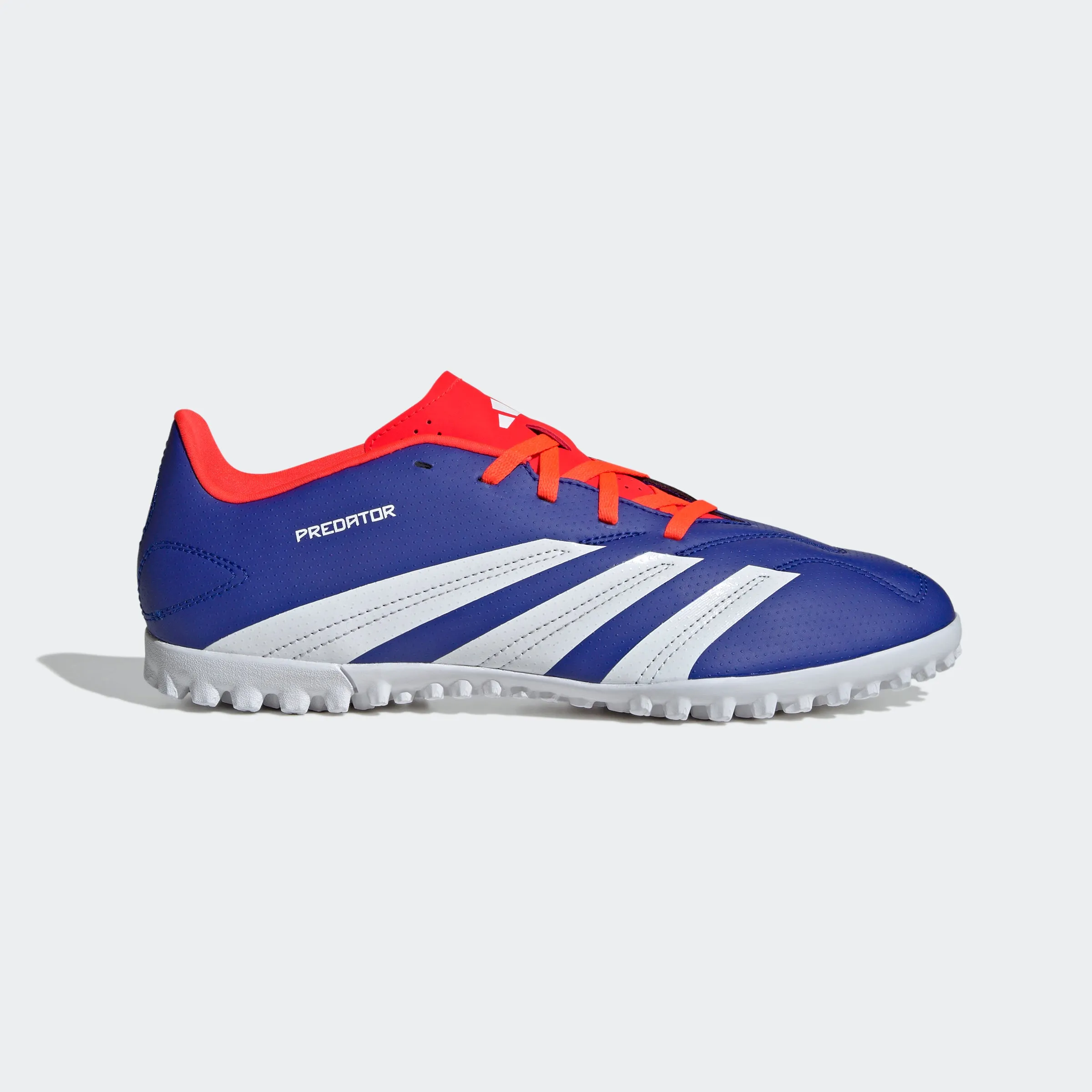 adidas Predator Club Artificial Turf Soccer Shoes | Lucid Blue-Cloud White-Solar Red | Men's