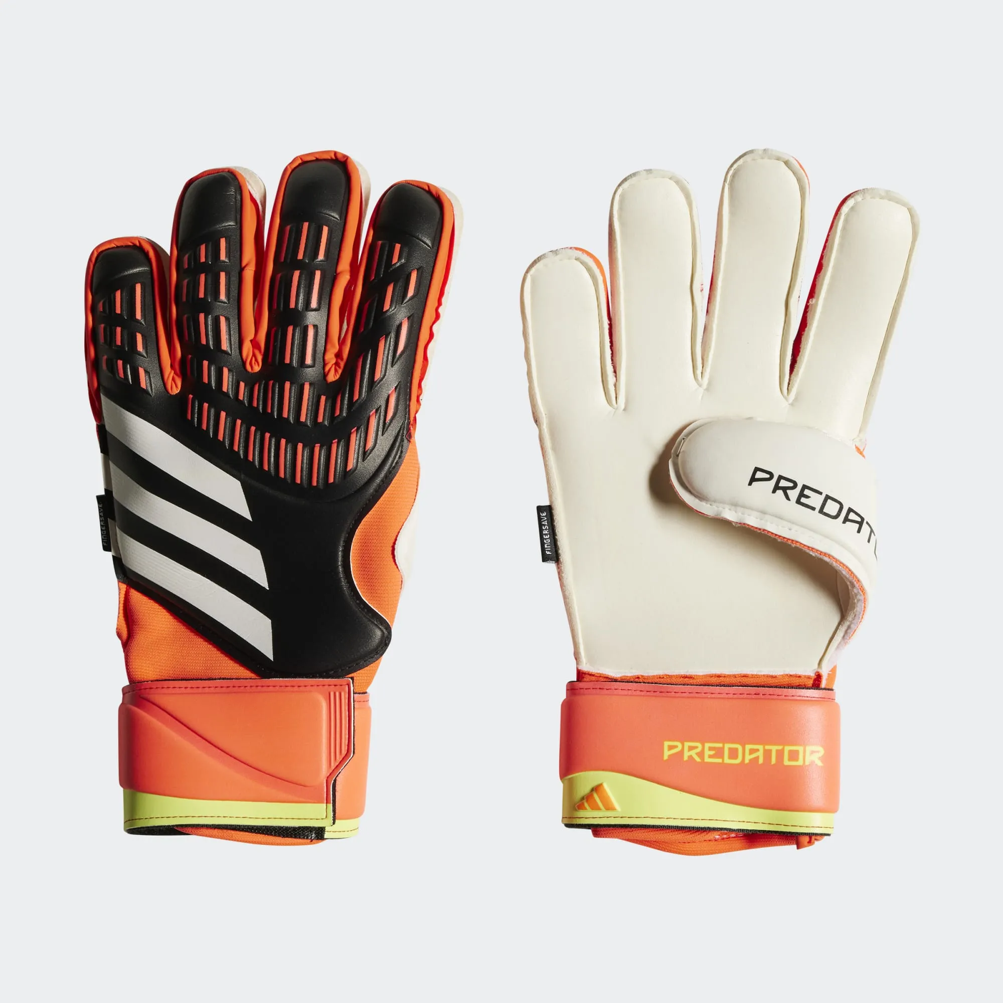 adidas Predator Match FS Goalkeeper Gloves- Black/Red/Yellow