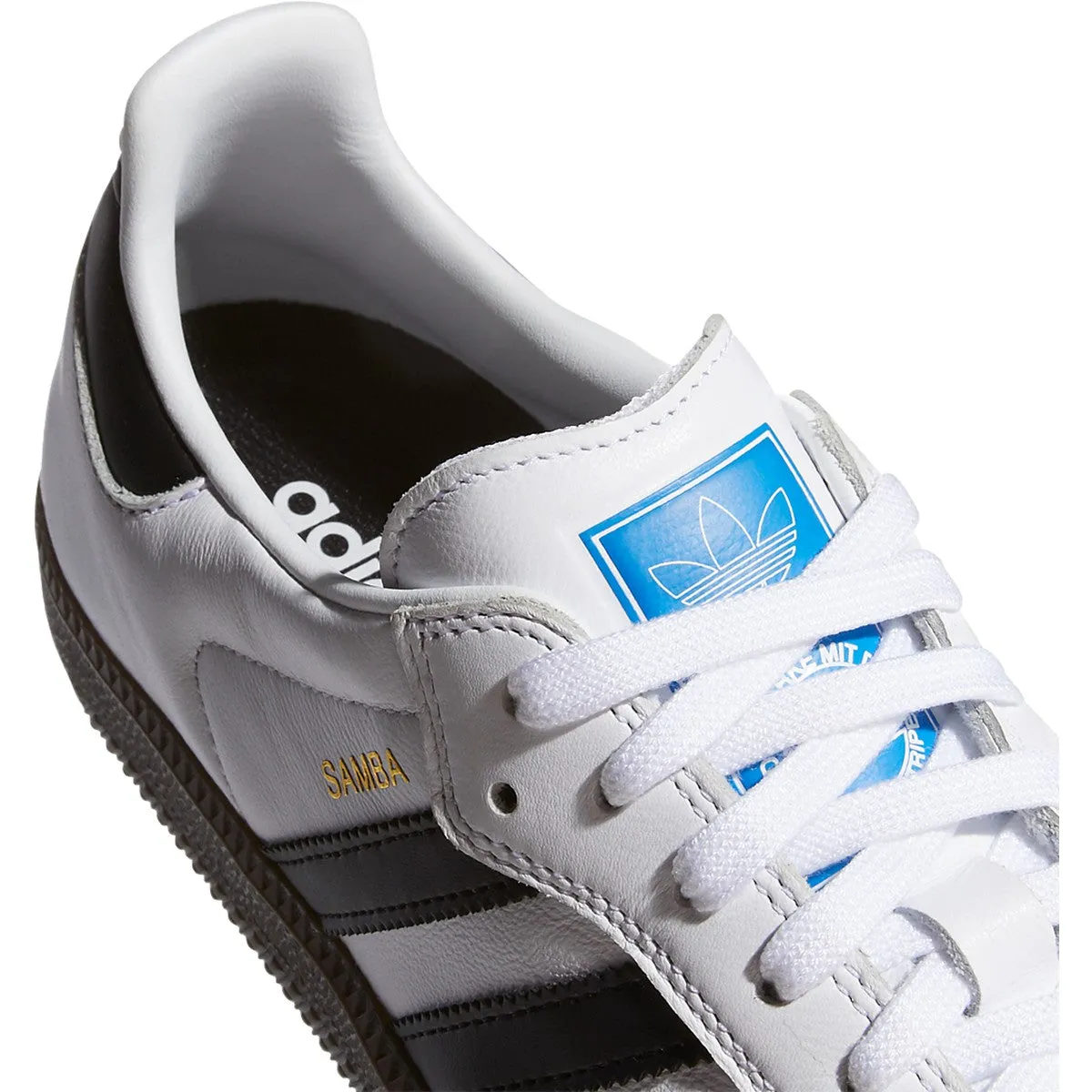 Adidas Samba ADV Skateboard Shoe - White/Core Black/Gum