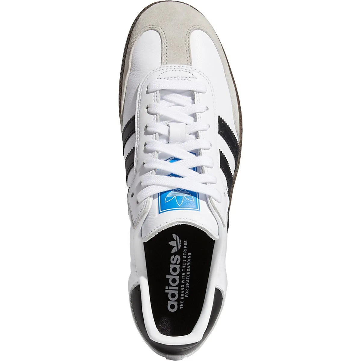 Adidas Samba ADV Skateboard Shoe - White/Core Black/Gum