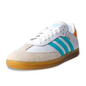 adidas Samba Inter Miami Indoor Soccer Shoes (White/Mint/Gum)