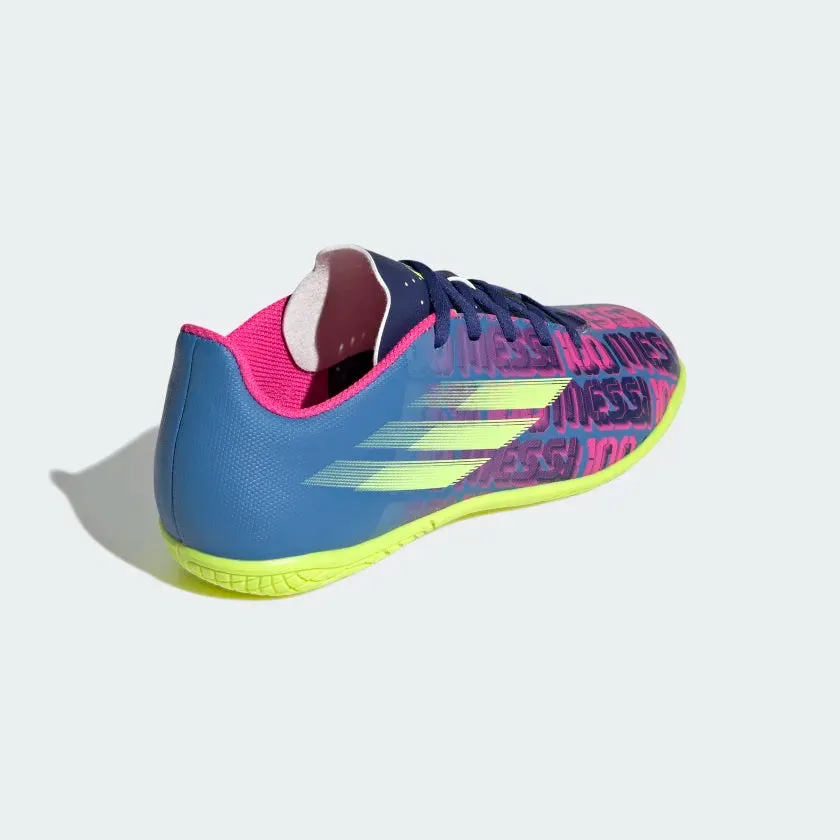 Adidas X Speedflow Messi.4 Turf Boots Kids shoes - Victory Blue /Shock Pink /Solar Yellow