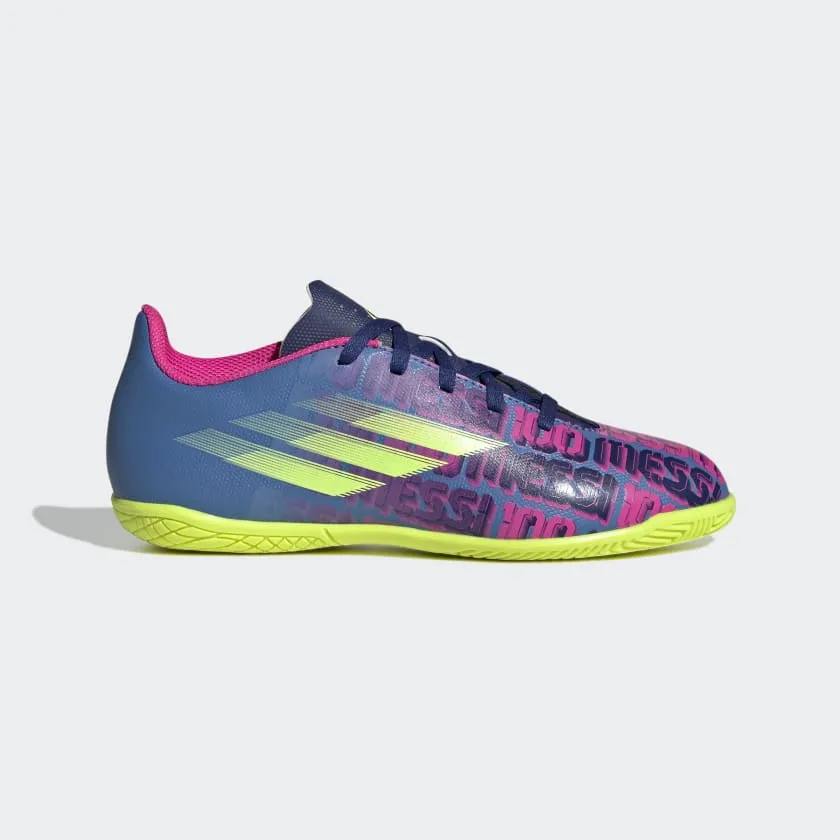 Adidas X Speedflow Messi.4 Turf Boots Kids shoes - Victory Blue /Shock Pink /Solar Yellow