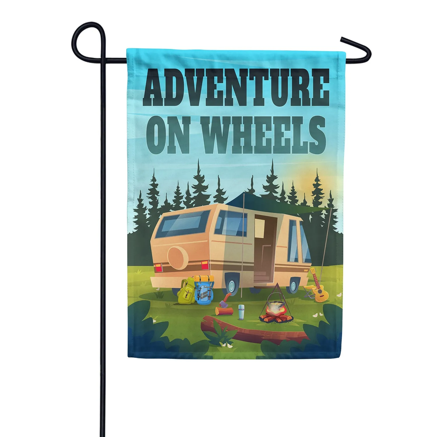 Adventure On Wheels Double Sided Garden Flag