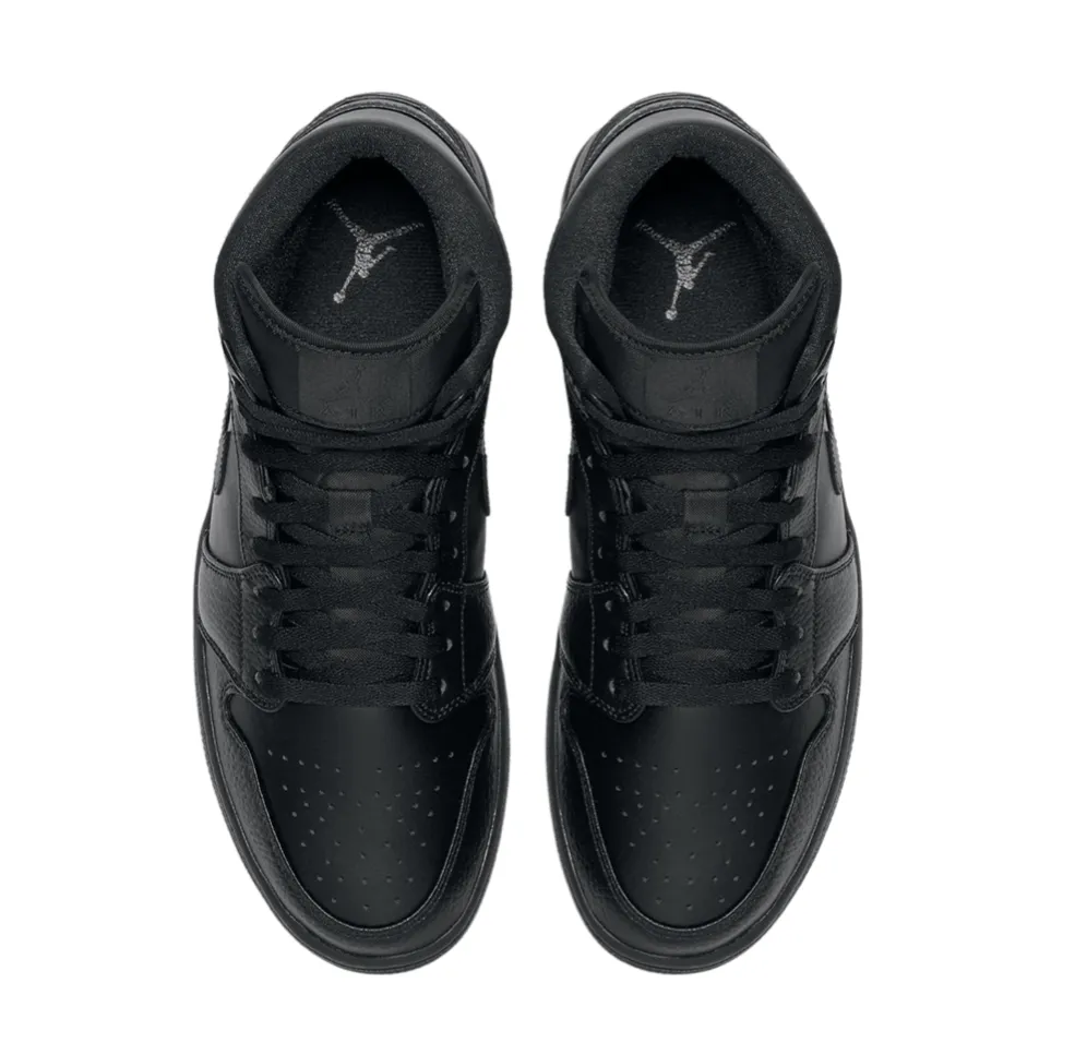 Air Jordan 1 Mid Triple Black