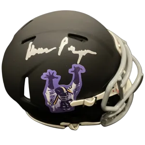 Alan Page Autographed Custom SotaStick Art Blackout Mini Helmet (Number 82/88)