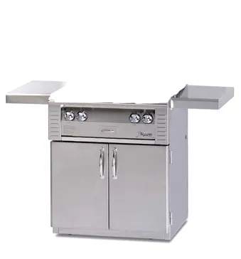 Alfresco 30-Inch Grill in Stainless Steel with Standard Cart