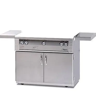 Alfresco 30-Inch Grill in Stainless Steel with Standard Cart