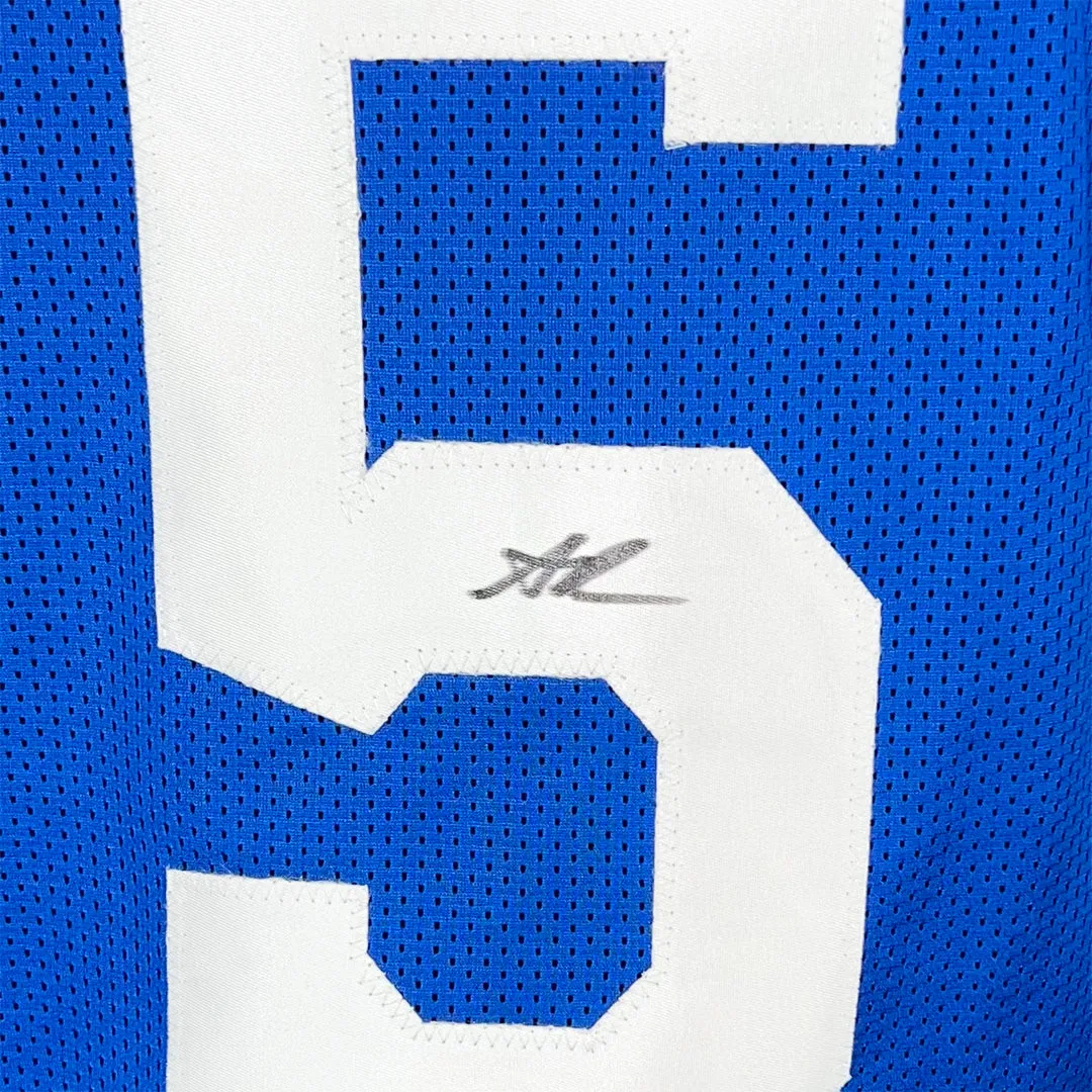 Anthony Richardson Signed Indianapolis Blue Football Jersey (JSA)