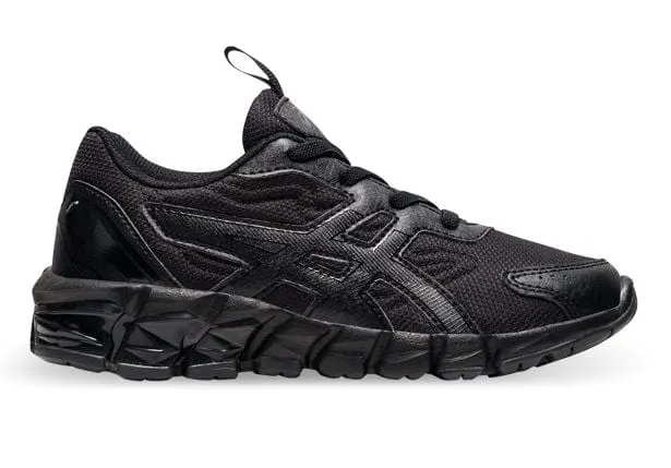 ASICS KIDS GEL-QUANTUM 90 TRIPLE BLACK RUNNING SHOE