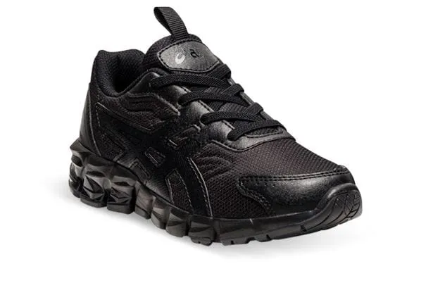 ASICS KIDS GEL-QUANTUM 90 TRIPLE BLACK RUNNING SHOE