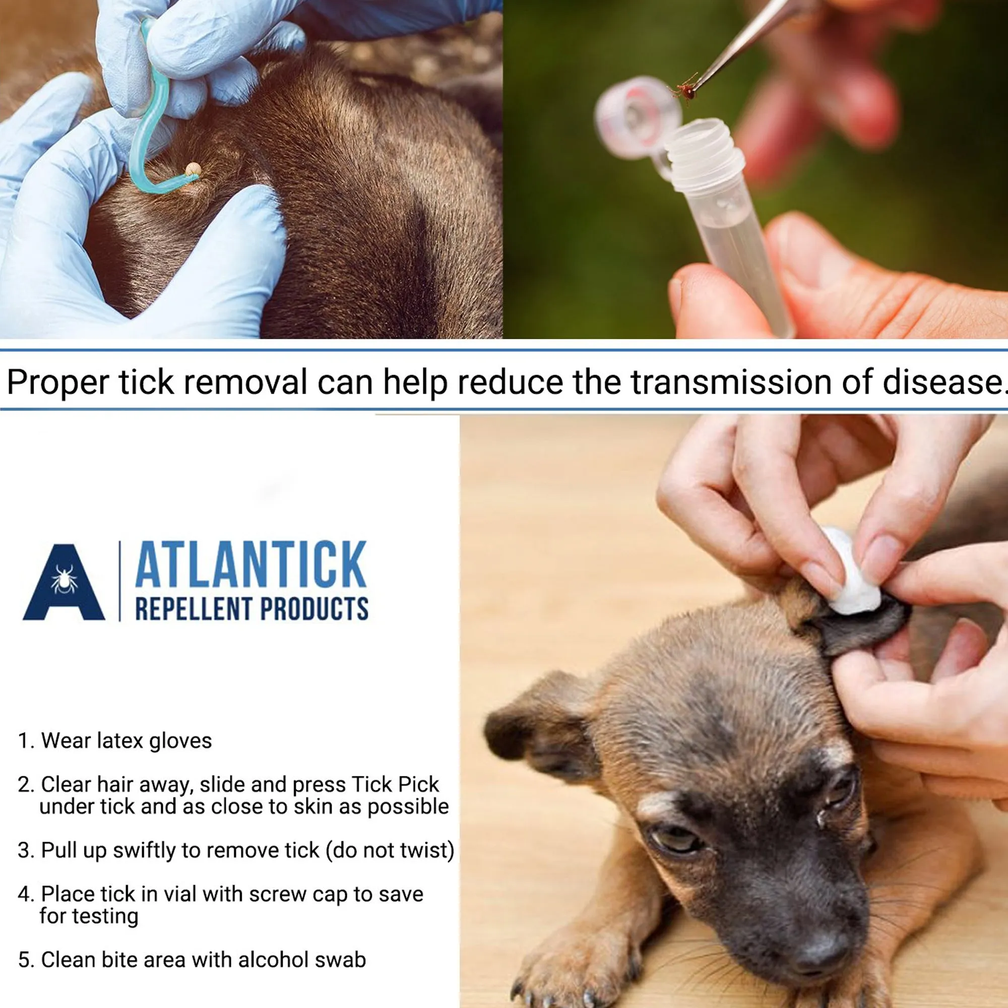 AtlanTick TickPick® Tick Removal Tool For Pets and Humans