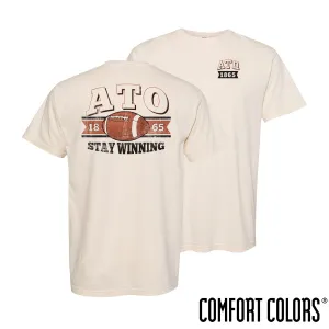 ATO Comfort Colors Stay Winning Football Short Sleeve Tee