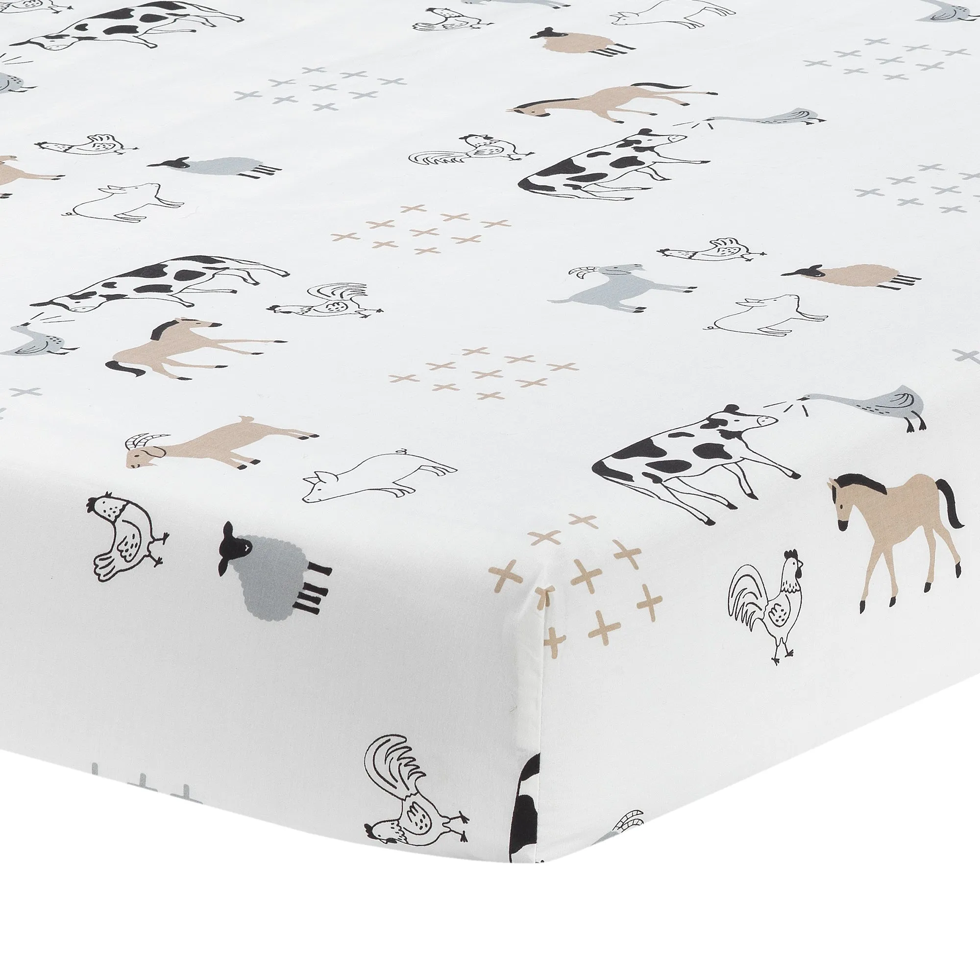 Baby Farm Cotton Fitted Crib Sheet