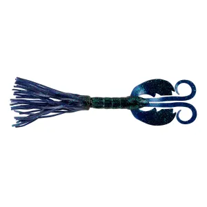 Bearded CrazyLeg Chigger Craw Soft Bait - 4 1-2" Length, June Bug, Per 5