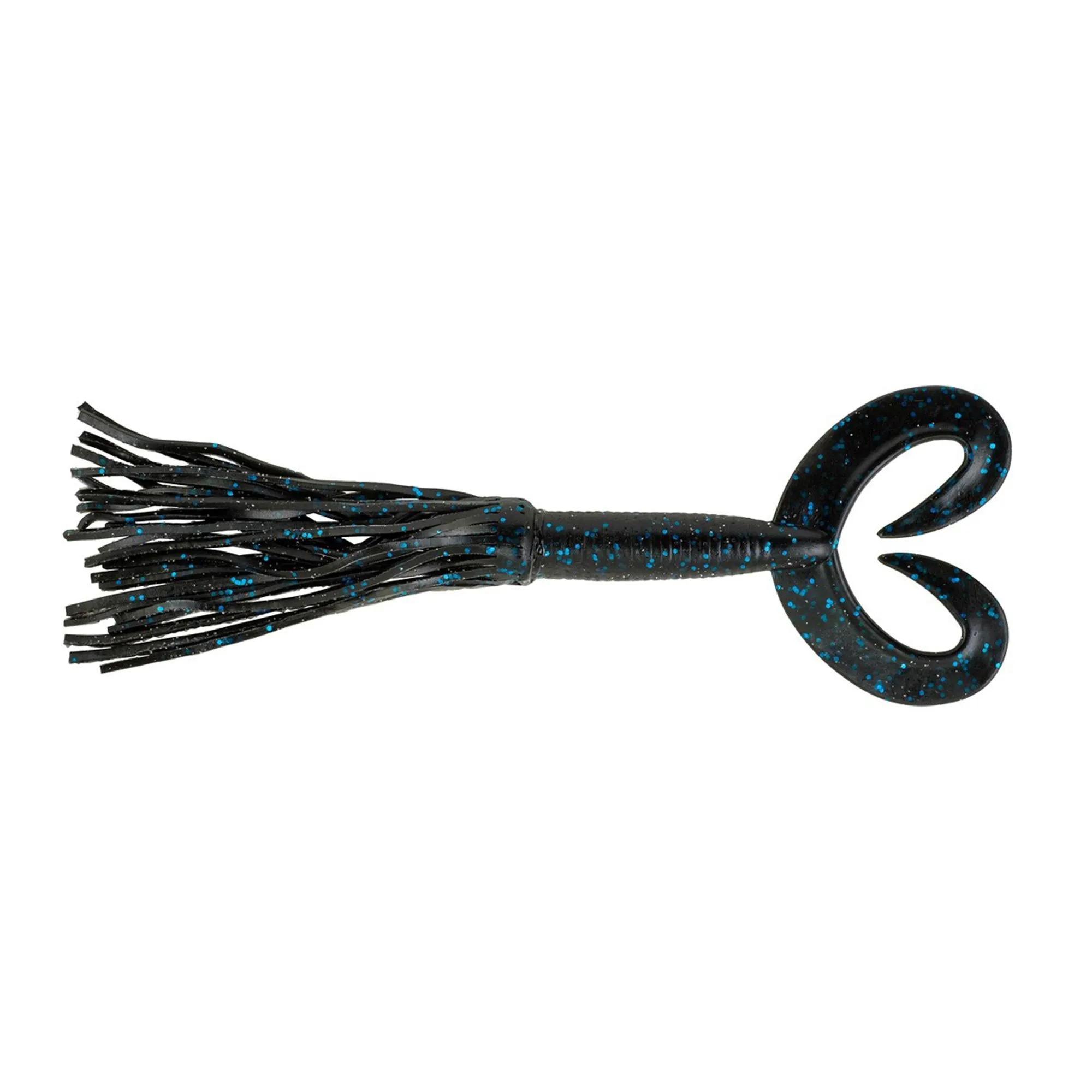 Bearded The Deuce Soft Bait - 4" Length, Black-Blue Flake, Per 6