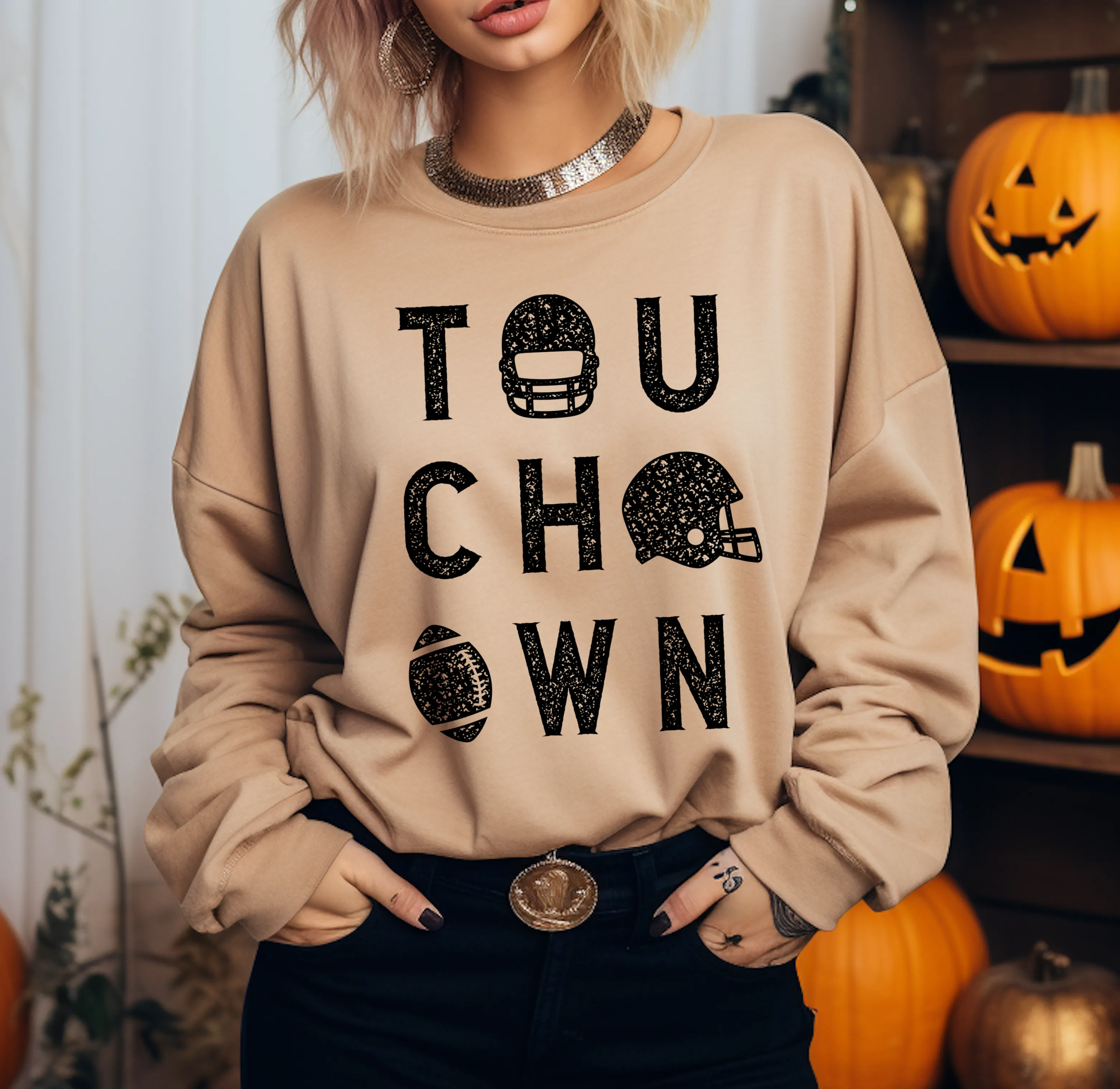 Bella Canvas or Gildan Touchdown Sweatshirt/Unisex Size