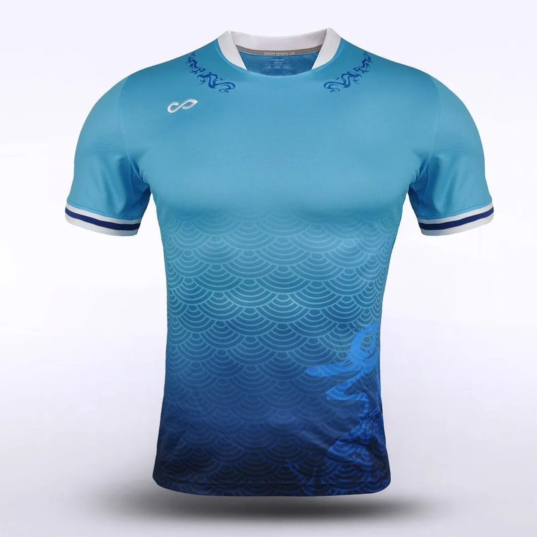 Blue Fire - Men's Sublimated Football Shirt