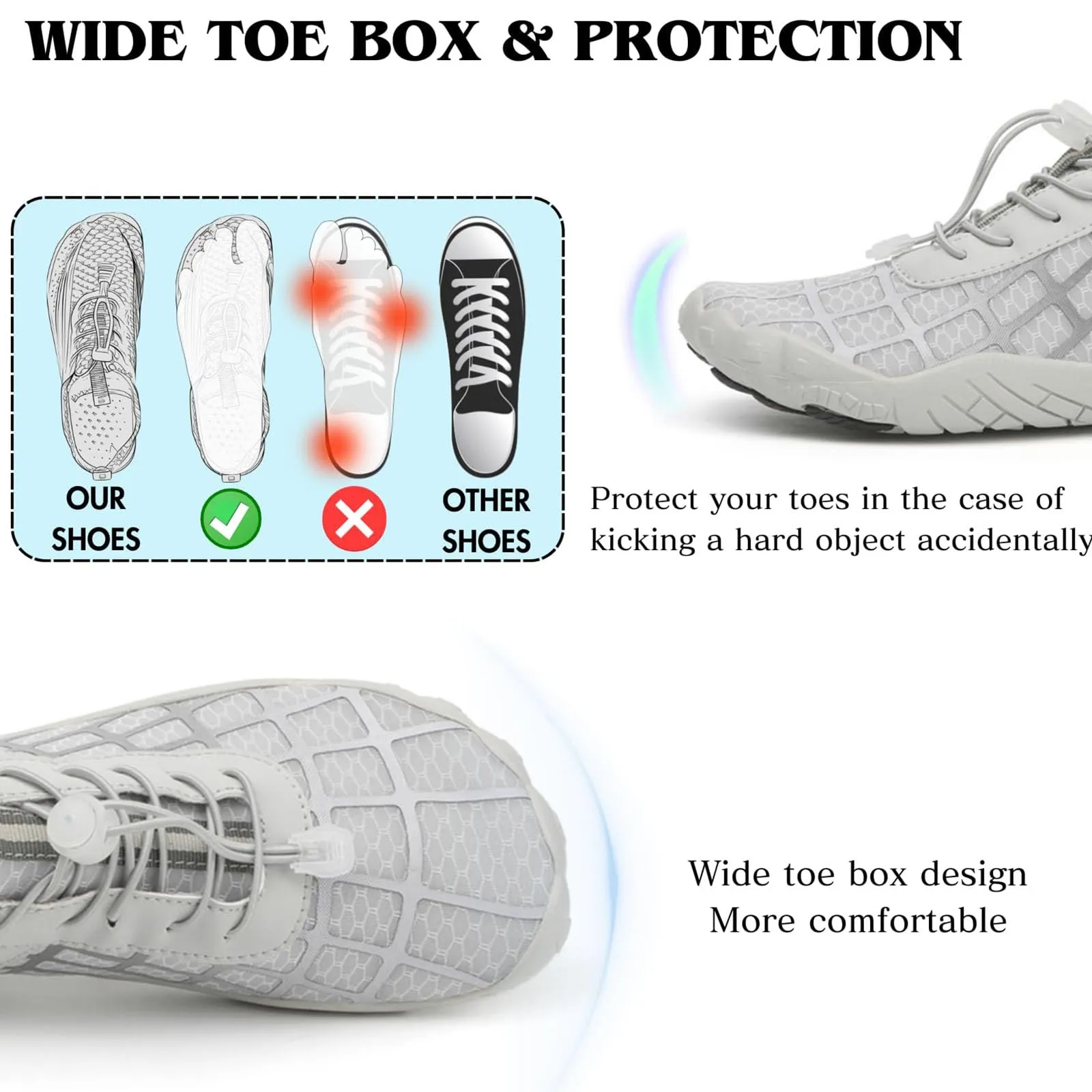 Breathable Lightweight Barefoot Hiking Shoes