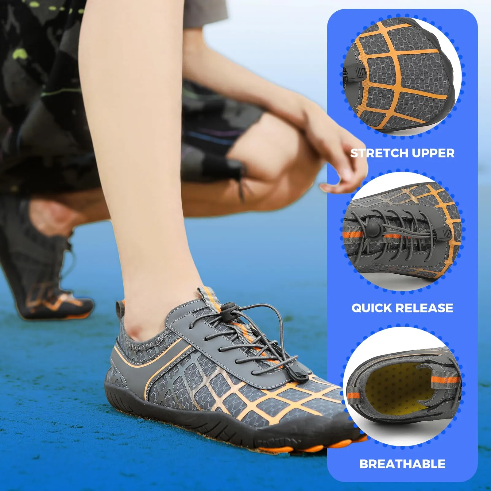 Breathable Lightweight Barefoot Hiking Shoes