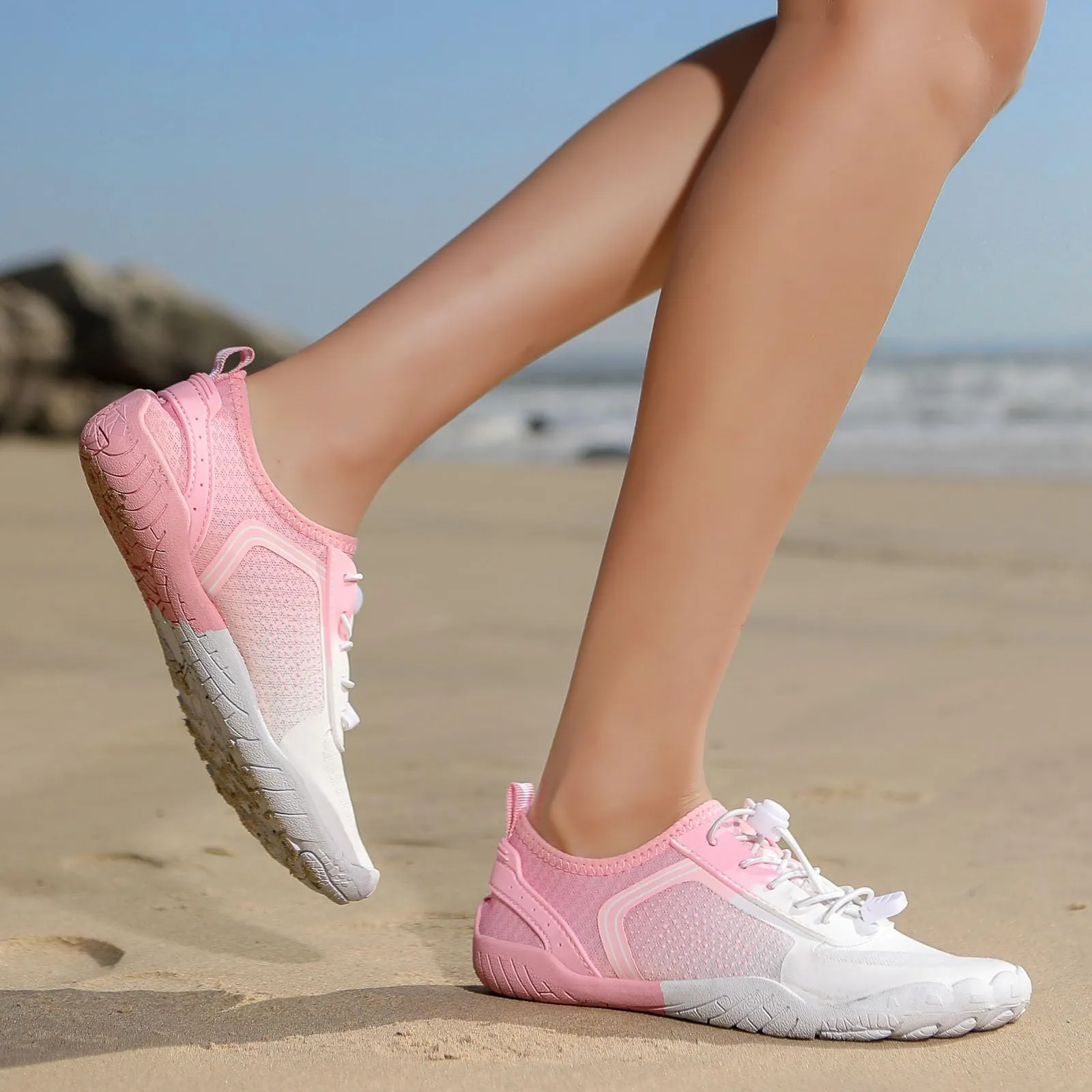 Breathable Mesh Sneakers, Lightweight Non-slip Barefoot Shoes