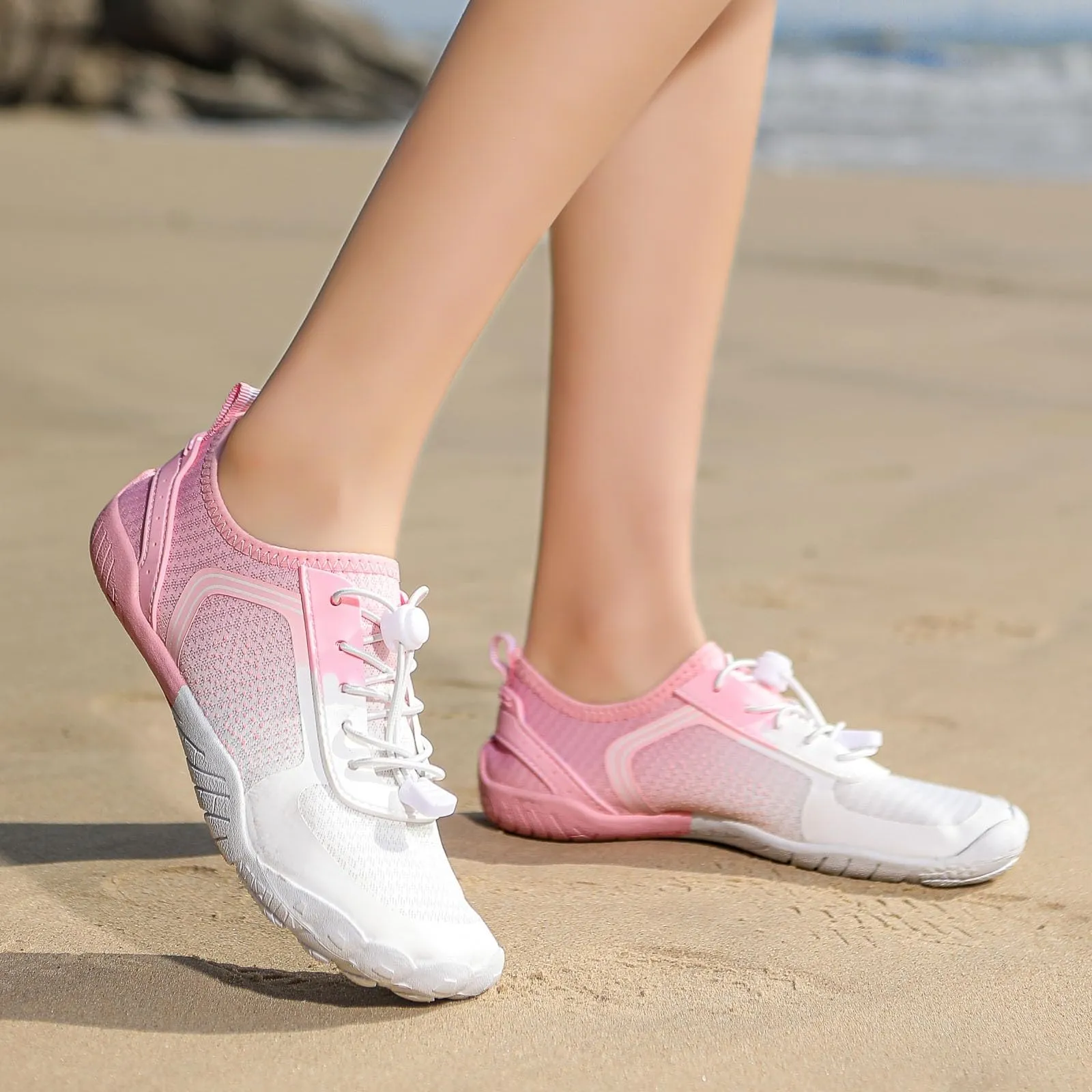 Breathable Mesh Sneakers, Lightweight Non-slip Barefoot Shoes