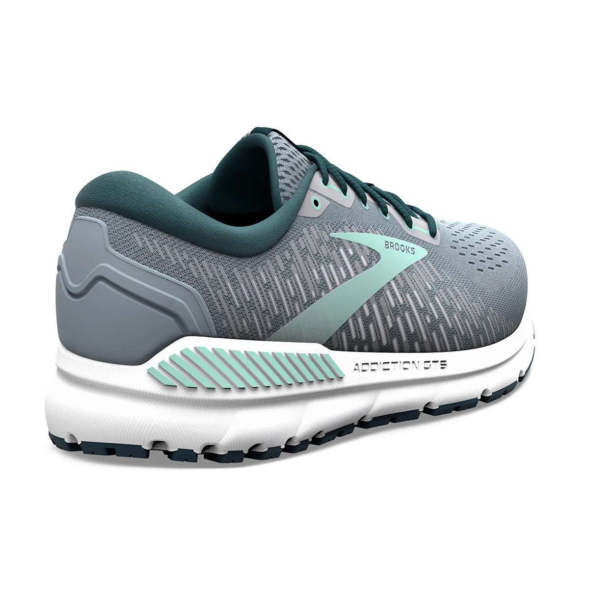 Brooks Addiction GTS 15 Womens | Grey/navy/aqua