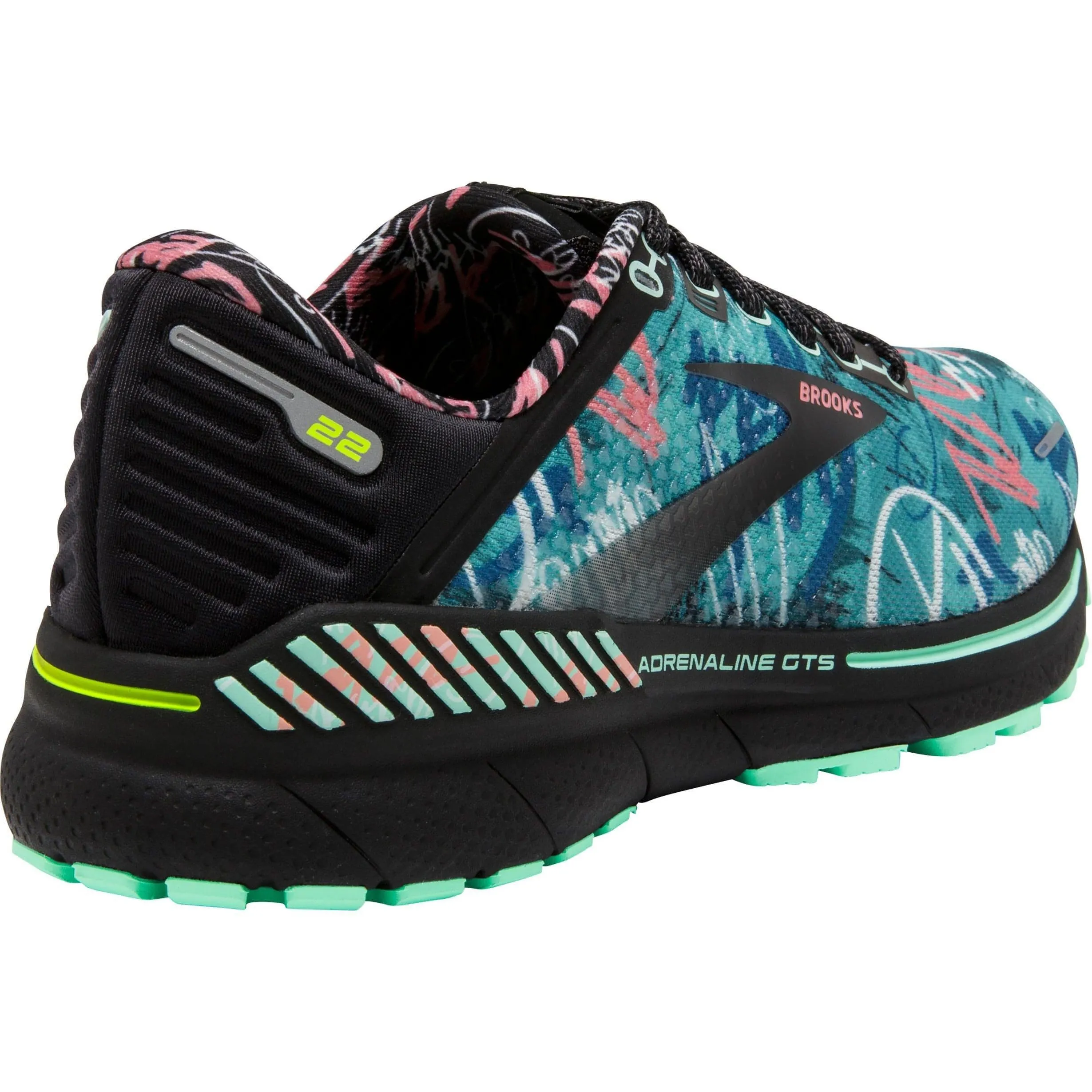 Brooks Adrenaline GTS 22 Womens Running Shoes - Green