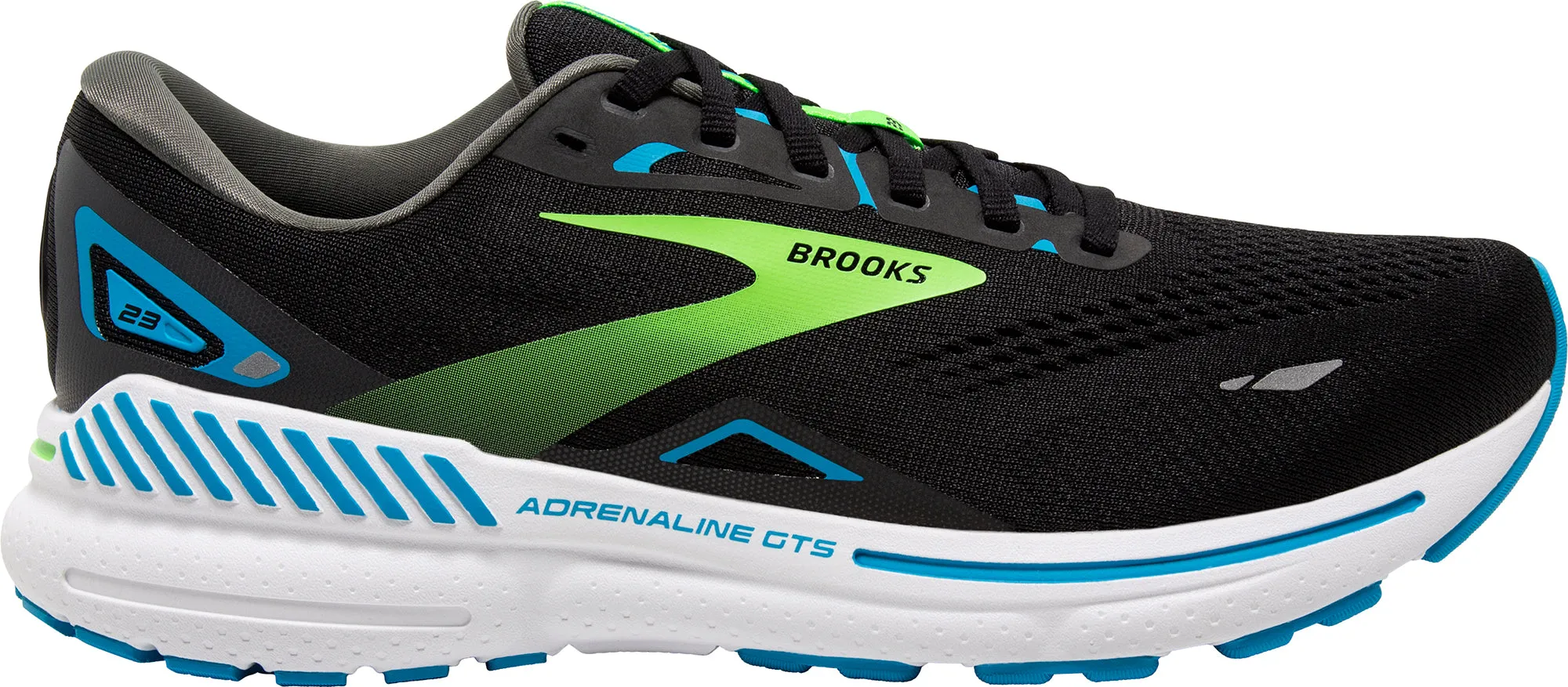 Brooks Adrenaline GTS 23 WIDE FIT Mens Running Shoes - Black