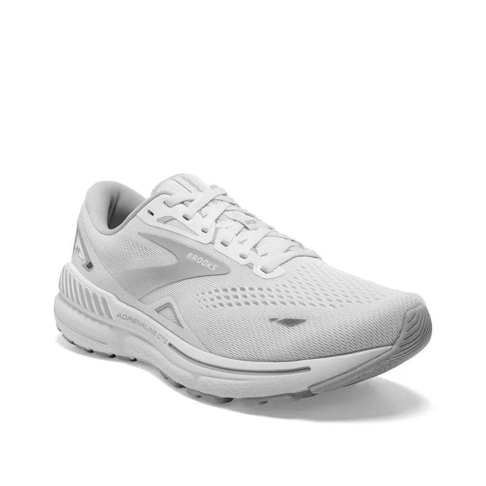 Brooks Adrenaline GTS 23 (Womens) - White/Oyster/Silver