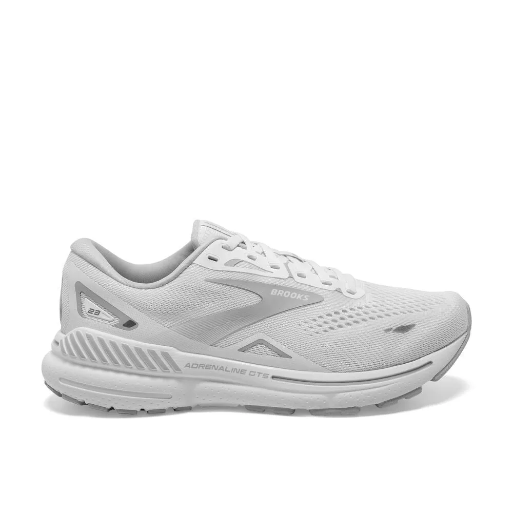 Brooks Adrenaline GTS 23 (Womens) - White/Oyster/Silver