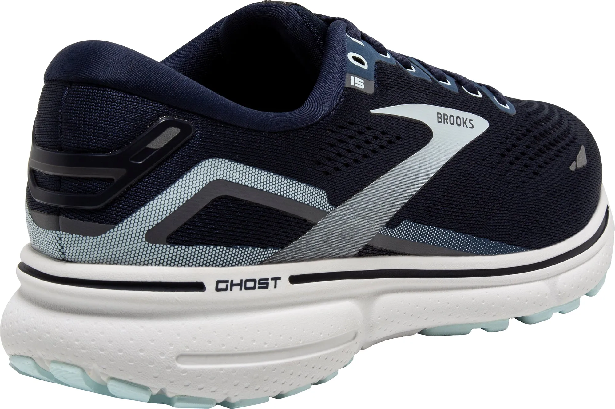 Brooks Ghost 15 WIDE FIT Womens Running Shoes - Navy