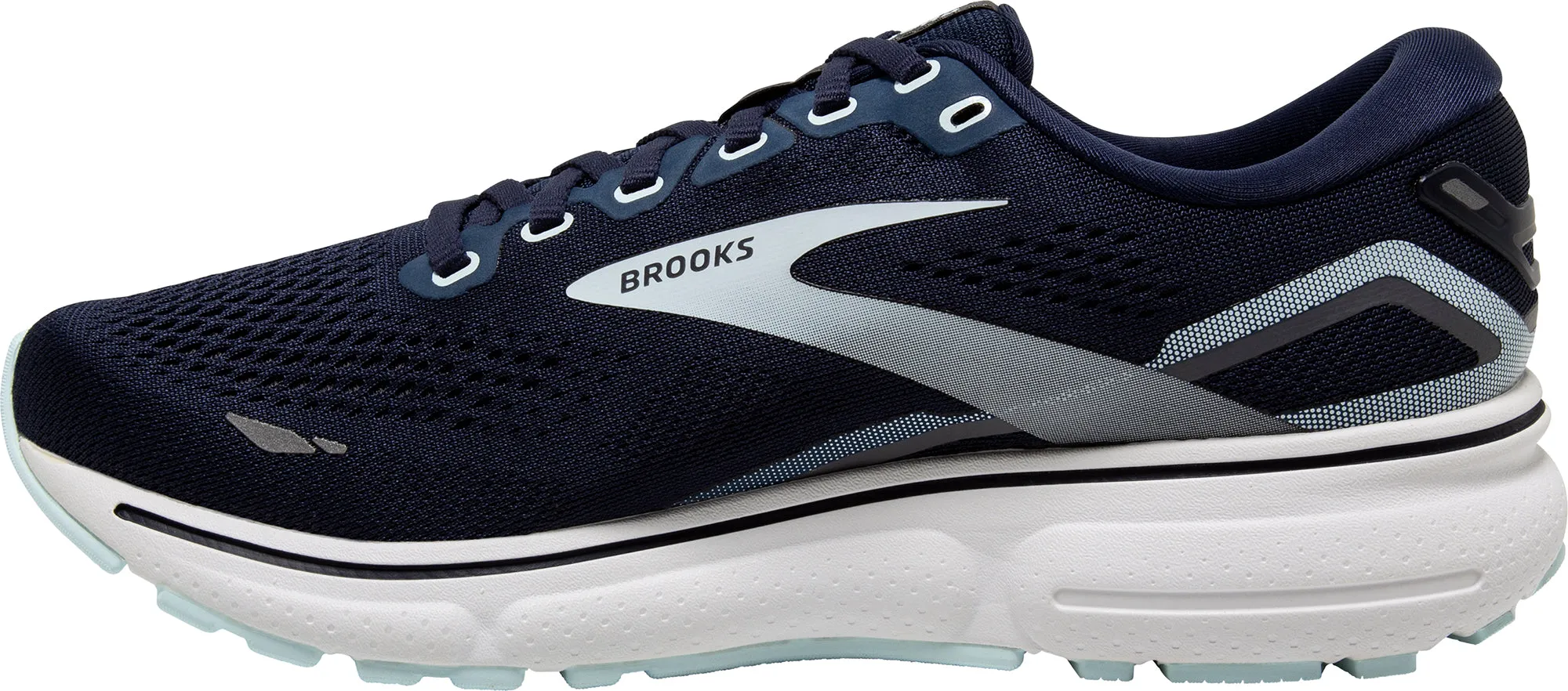 Brooks Ghost 15 WIDE FIT Womens Running Shoes - Navy