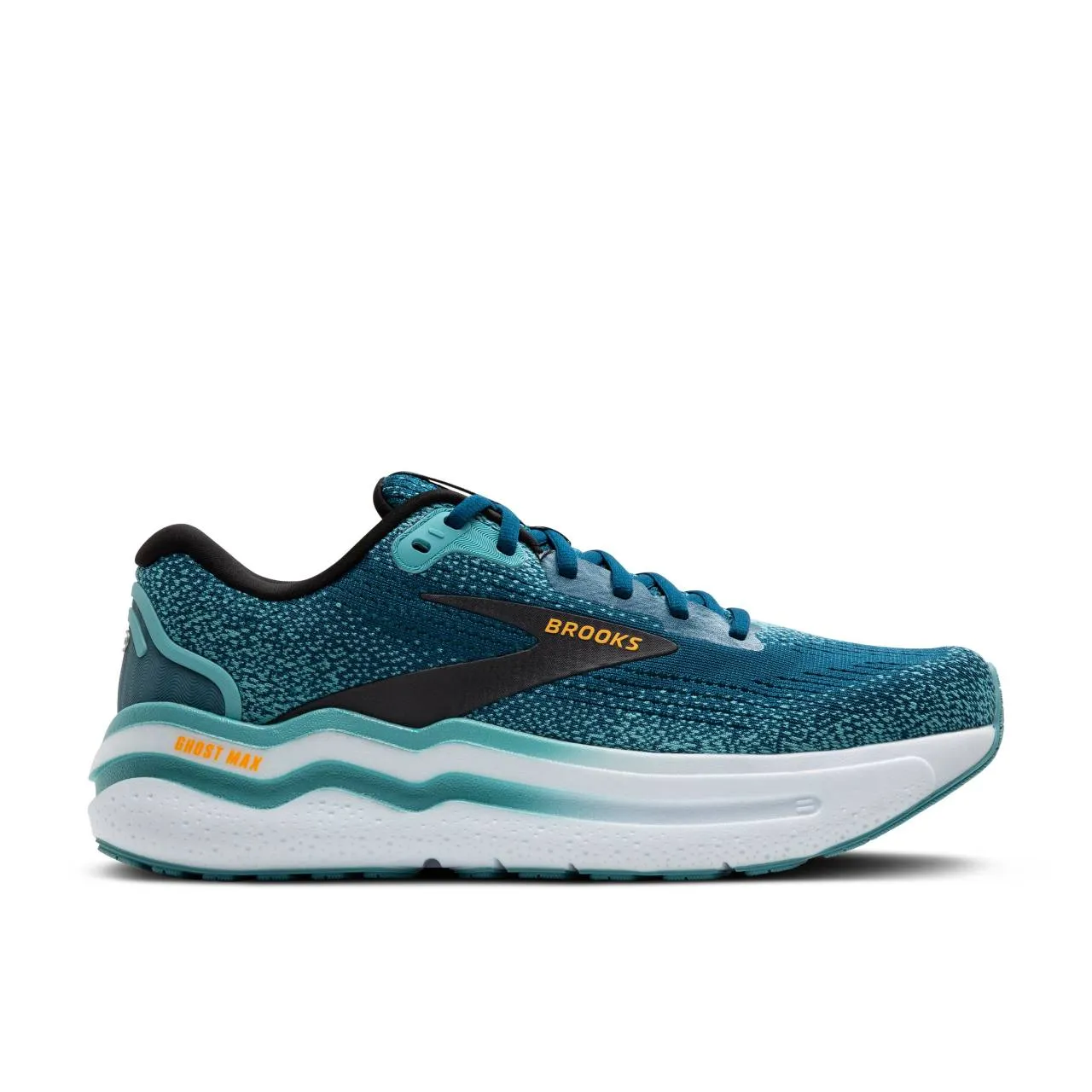 Brooks Ghost Max 2 (Mens) - Moroccan Blue/Aqua/Orange Pop